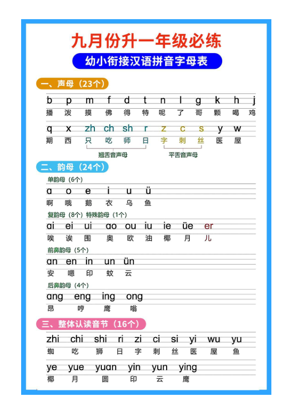 03幼小衔接拼音