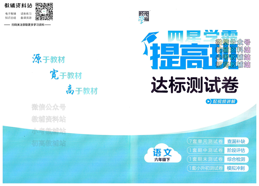 4星学霸提高班六年级下册语文人教版达标测试卷