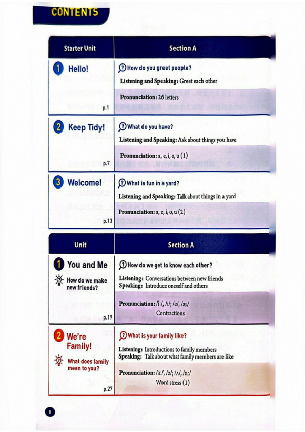 七上人教英语新教材彩版