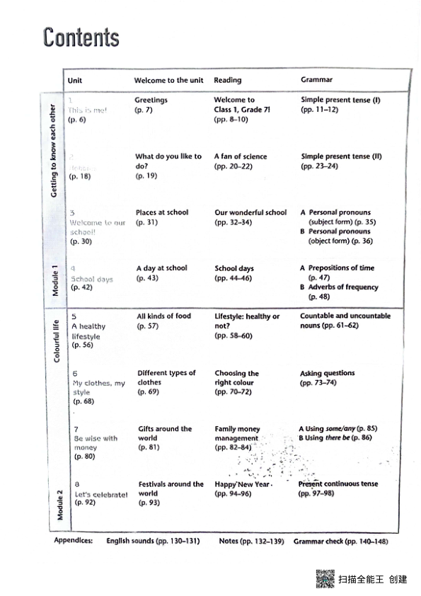 2024秋季译林七上英语新教材