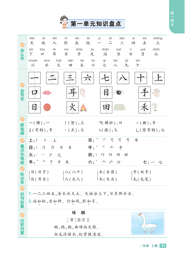 24秋一上_知识盘点_