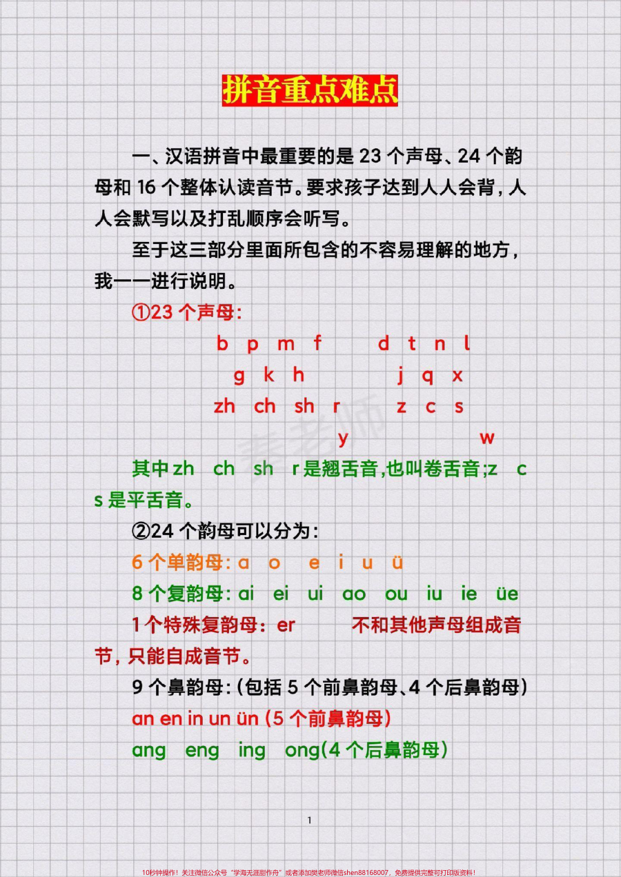 幼儿园大班拼音_幼小衔接__语文__一年级_拼音重点__两拼音节_三拼音节声母韵母鼻韵母整体认读音节特殊韵母拼音儿歌拼音重难点
